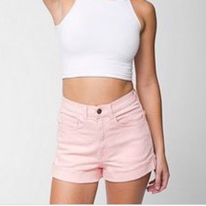American Apparel Pink Jean Shorts